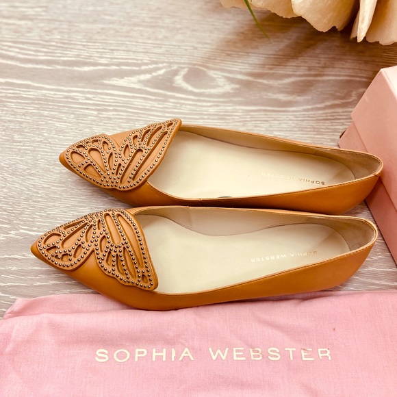 Sophia Webster Bibi Stud Butterfly Flats, Size 9.5B - Picture 11 of 16